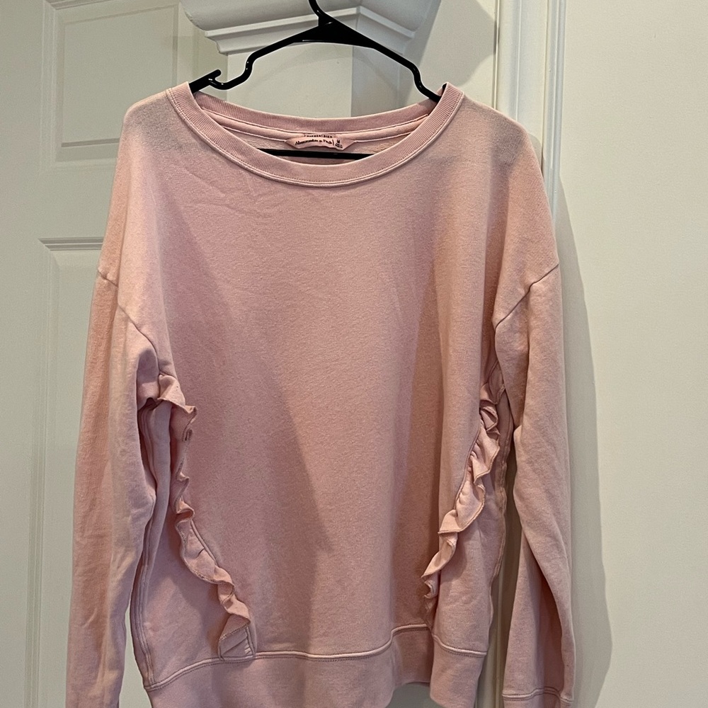 Abercrombie ruffle edged sweatshirt